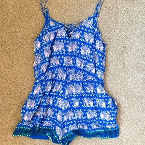 Angie Patterned Romper